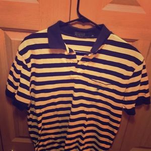 Navy and yellow polo